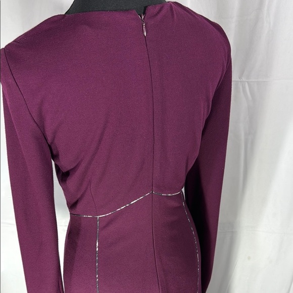 Antonio Melani Purple Long-Sleeve Dress Size 2 - Picture 7 of 11